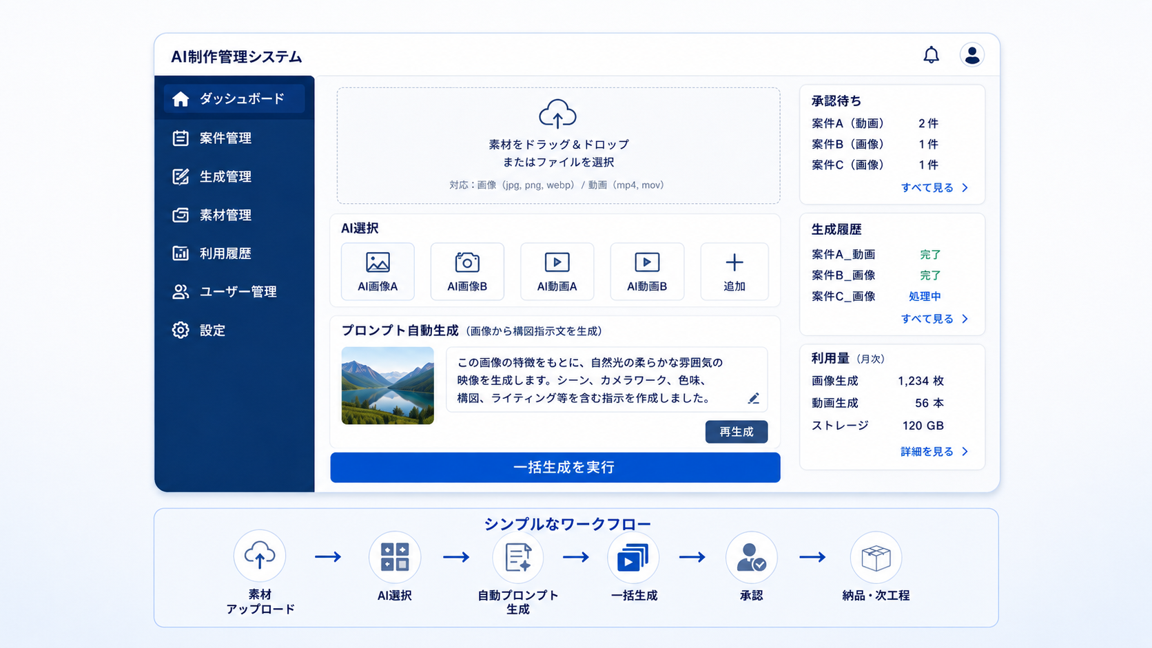 社内用AI画像・動画生成アプリ開発